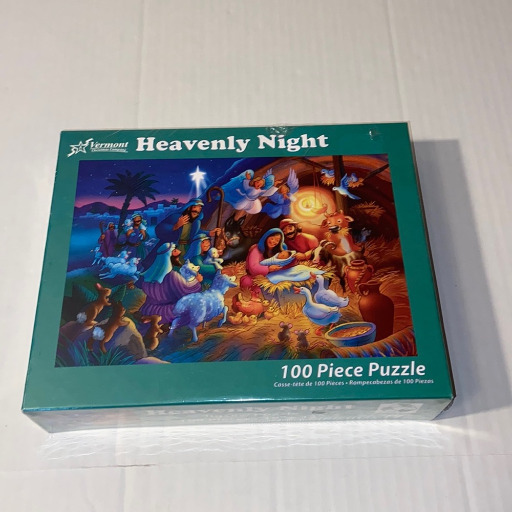 Vermont Christmas Company Heavenly Night New 100 Piece Puzzle